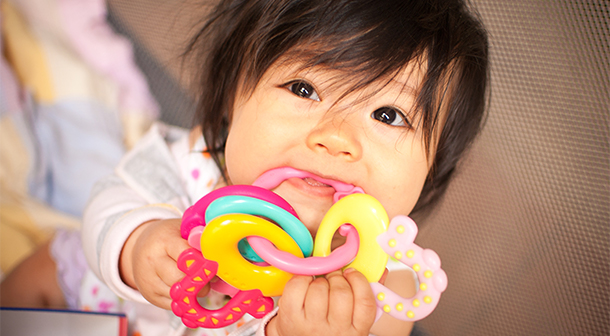 Teething toys can help little ones bite on the right things.