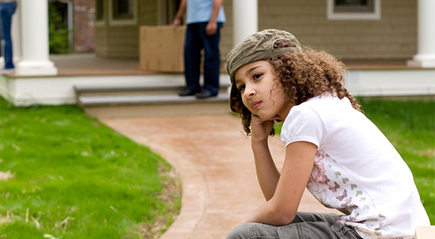 Life changes, like moving to a new home may cause some kids to feel anxious.