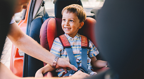 Keep your kids safe in the right size car seat. 