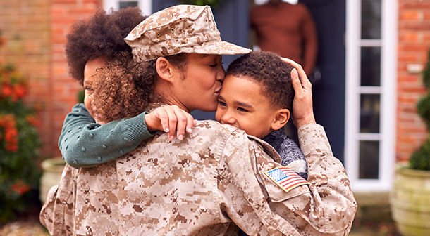 There are child and family services designed specifically to build support systems for military families.