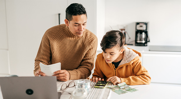 Let you kids participate in the budget planning to teach them how to manage money.