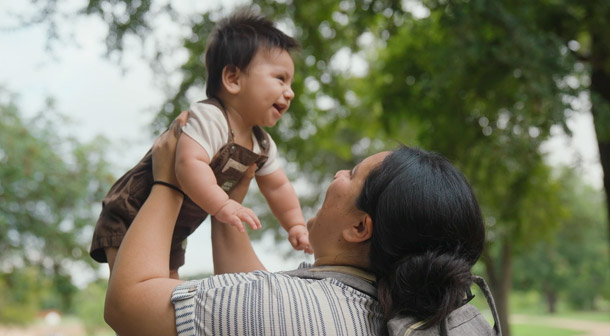 Natalia said she’s proud of her son’s child development milestones.