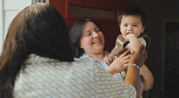 Natalia was matched with Ivory Smith-Daniels, a family support specialist, and they quickly bonded.